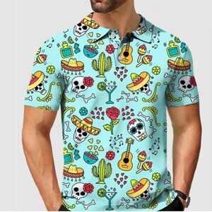 Men's golf polo Fiesta Time Polo, Large